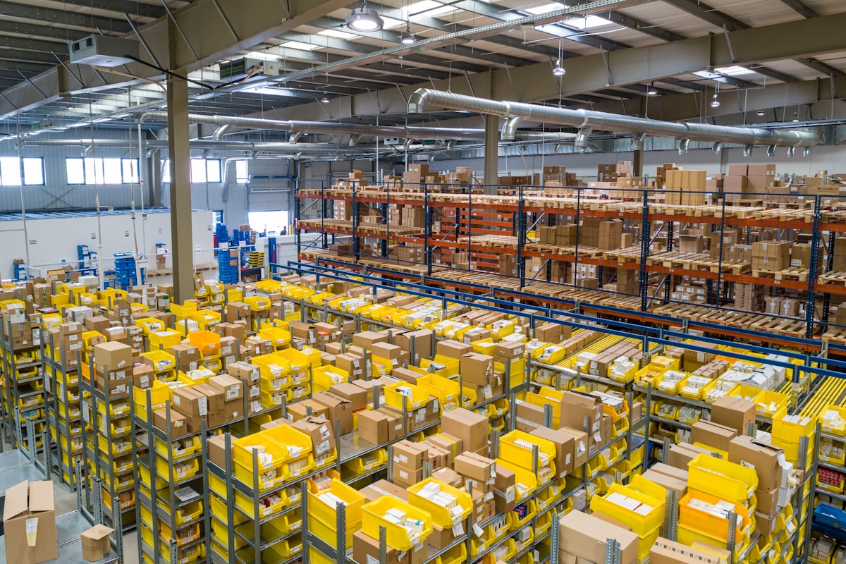 Large warehouse distribution center
